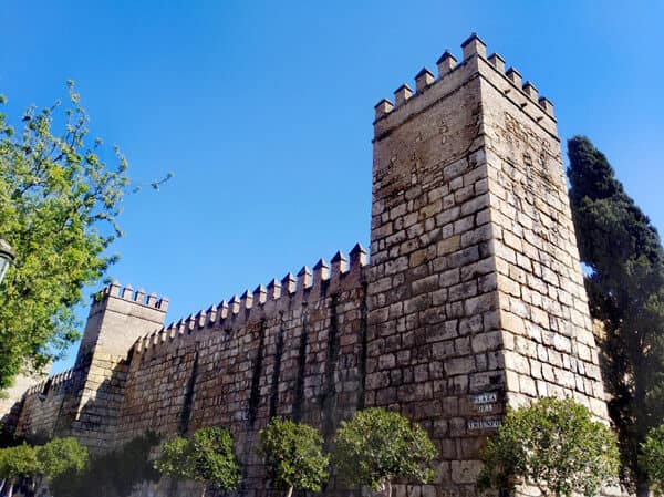 Mura esterne dell'Alcazar Siviglia